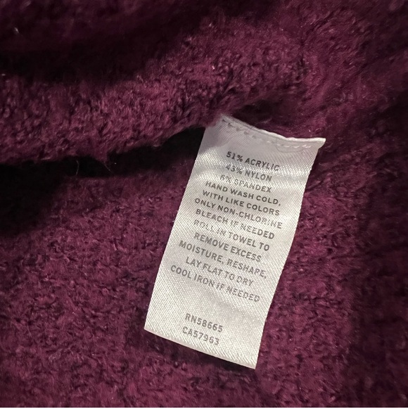 Open Edit Crewneck Roomy Soft Purple Sweater - Picture 4 of 7